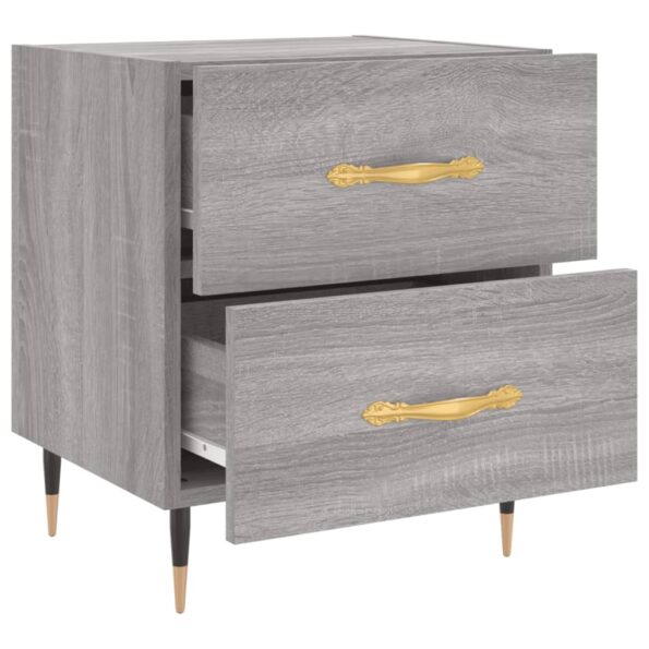 vidaXL Nočný stolík sivý sonoma 40x35x47,5 cm kompozitné drevo – Obrázok 5