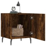 vidaXL Nočné stolíky 2 ks dymový dub 40x40x50 cm kompozitné drevo – Obrázok 3
