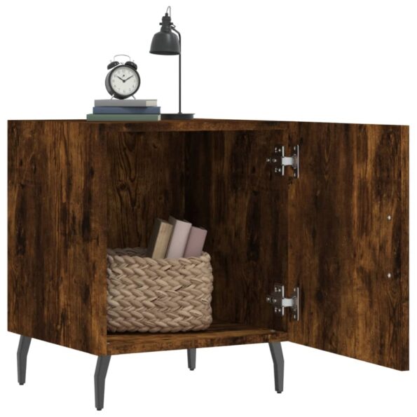 vidaXL Nočné stolíky 2 ks dymový dub 40x40x50 cm kompozitné drevo – Obrázok 3
