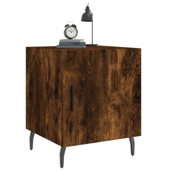 vidaXL Nočné stolíky 2 ks dymový dub 40x40x50 cm kompozitné drevo – Obrázok 4