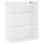vidaXL Vysoká skrinka biela 69,5x34x180 cm spracované drevo – Obrázok 5