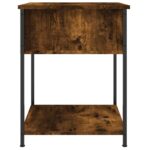 vidaXL Nočný stolík dymový dub 44x45x58 cm kompozitné drevo – Obrázok 7