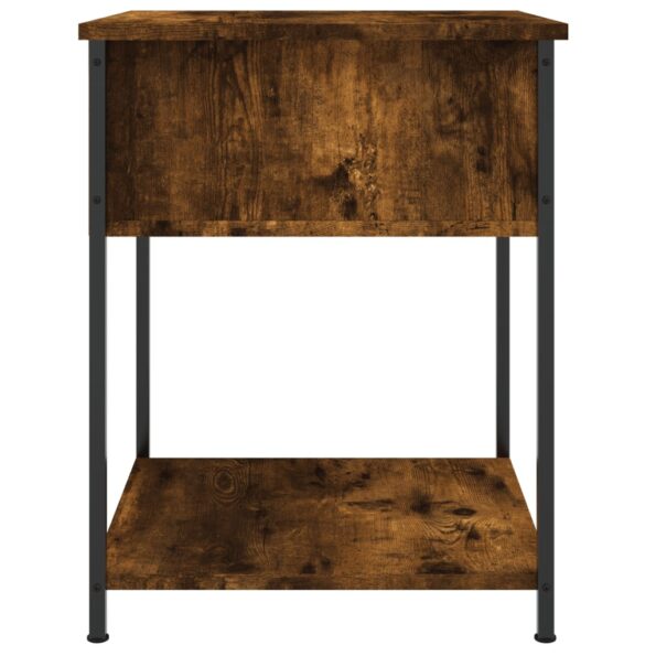 vidaXL Nočný stolík dymový dub 44x45x58 cm kompozitné drevo – Obrázok 7