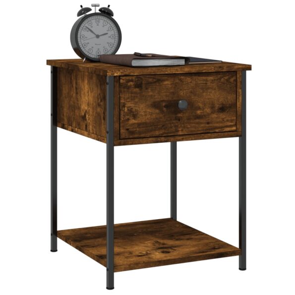 vidaXL Nočné stolíky 2 ks dymový dub 44x45x58 cm kompozitné drevo – Obrázok 4