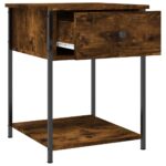 vidaXL Nočné stolíky 2 ks dymový dub 44x45x58 cm kompozitné drevo – Obrázok 6
