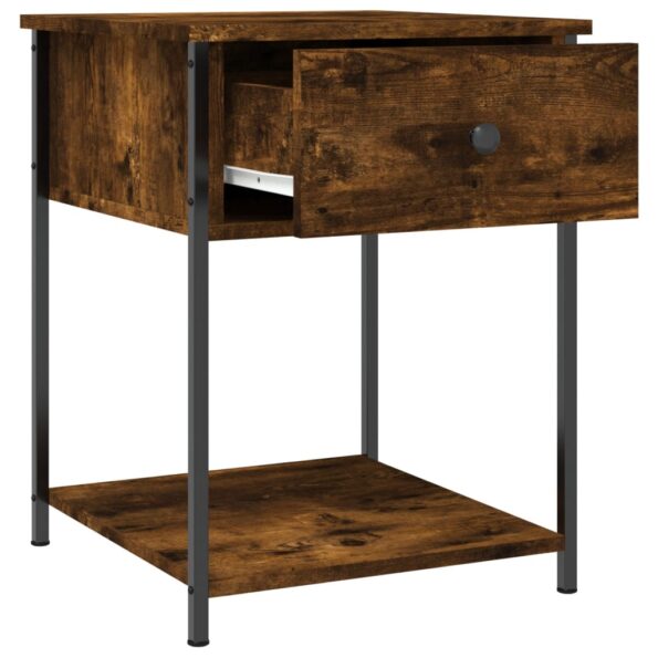 vidaXL Nočné stolíky 2 ks dymový dub 44x45x58 cm kompozitné drevo – Obrázok 6