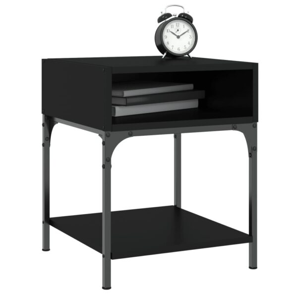 vidaXL Nočné stolíky 2 ks čierne 40x41x50 cm kompozitné drevo – Obrázok 3