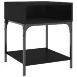 vidaXL Nočné stolíky 2 ks čierne 40x41x50 cm kompozitné drevo – Obrázok 4