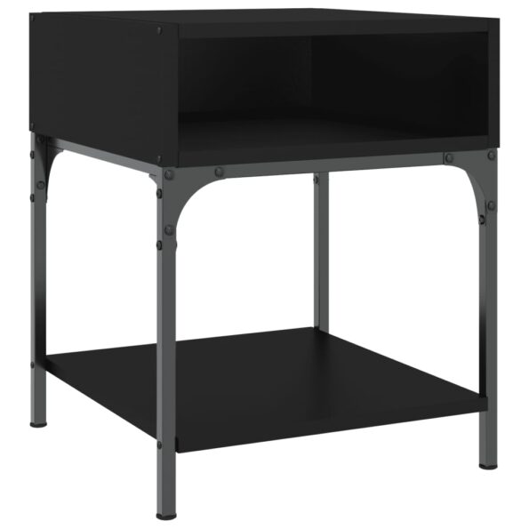 vidaXL Nočné stolíky 2 ks čierne 40x41x50 cm kompozitné drevo – Obrázok 4