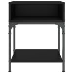 vidaXL Nočné stolíky 2 ks čierne 40x41x50 cm kompozitné drevo – Obrázok 5
