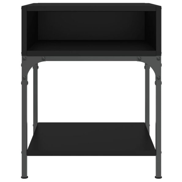 vidaXL Nočné stolíky 2 ks čierne 40x41x50 cm kompozitné drevo – Obrázok 5