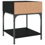 vidaXL Nočné stolíky 2 ks čierne 40x41x50 cm kompozitné drevo – Obrázok 7