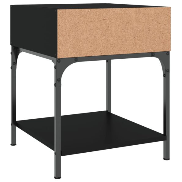 vidaXL Nočné stolíky 2 ks čierne 40x41x50 cm kompozitné drevo – Obrázok 7