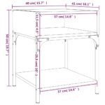 vidaXL Nočné stolíky 2 ks čierne 40x41x50 cm kompozitné drevo – Obrázok 10