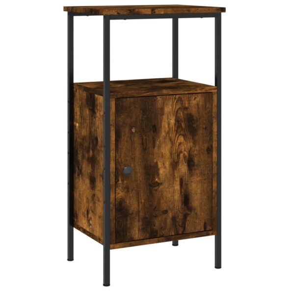 vidaXL Nočné stolíky 2 ks dymový dub 41x31x80 cm kompozitné drevo – Obrázok 5
