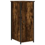 vidaXL Nočný stolík dymový dub 32x42x80 cm kompozitné drevo – Obrázok 2