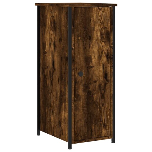vidaXL Nočný stolík dymový dub 32x42x80 cm kompozitné drevo – Obrázok 2