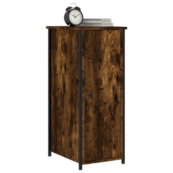 vidaXL Nočný stolík dymový dub 32x42x80 cm kompozitné drevo – Obrázok 3