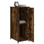 vidaXL Nočný stolík dymový dub 32x42x80 cm kompozitné drevo – Obrázok 4
