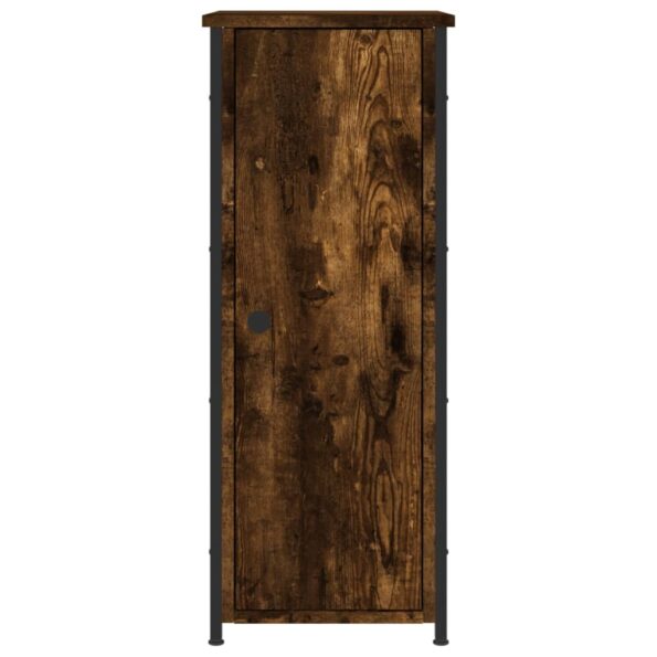 vidaXL Nočný stolík dymový dub 32x42x80 cm kompozitné drevo – Obrázok 5