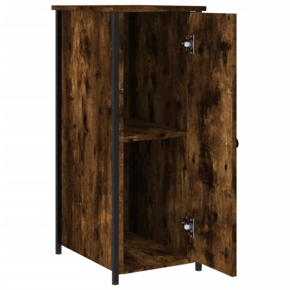 vidaXL Nočný stolík dymový dub 32x42x80 cm kompozitné drevo – Obrázok 6