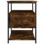 vidaXL Nočné stolíky 2 ks dymový dub 40x42x56 cm kompozitné drevo – Obrázok 7