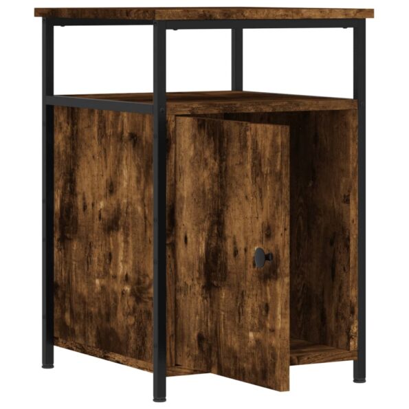 vidaXL Nočný stolík dymový dub 40x42x60 cm kompozitné drevo – Obrázok 5