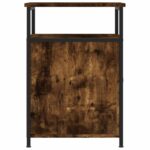vidaXL Nočný stolík dymový dub 40x42x60 cm kompozitné drevo – Obrázok 7