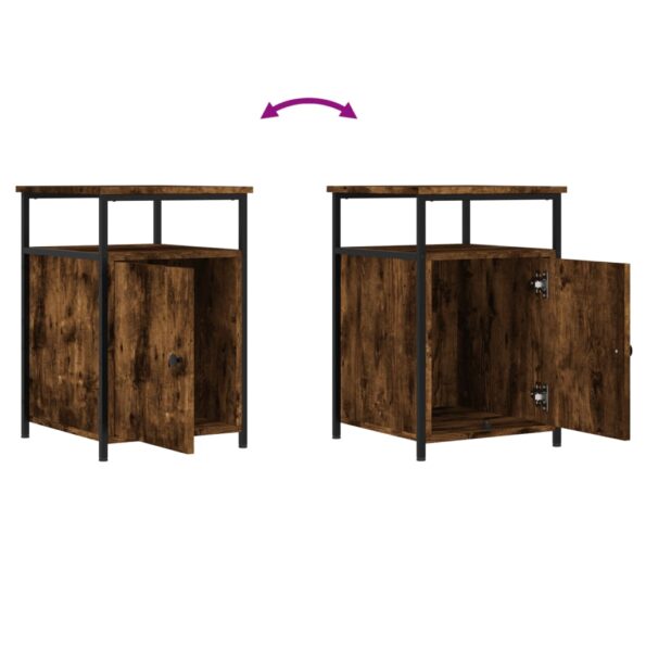 vidaXL Nočný stolík dymový dub 40x42x60 cm kompozitné drevo – Obrázok 9