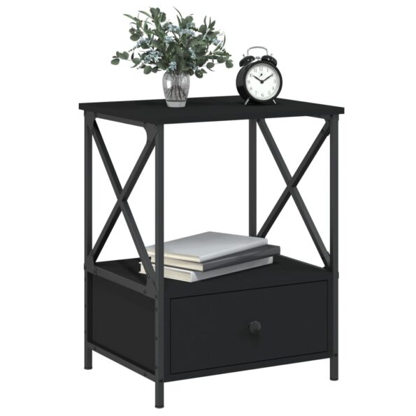 vidaXL Nočné stolíky 2 ks, čierne 50x41x65 cm, kompozitné drevo – Obrázok 3