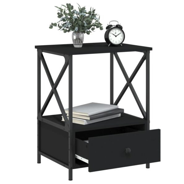 vidaXL Nočné stolíky 2 ks, čierne 50x41x65 cm, kompozitné drevo – Obrázok 4