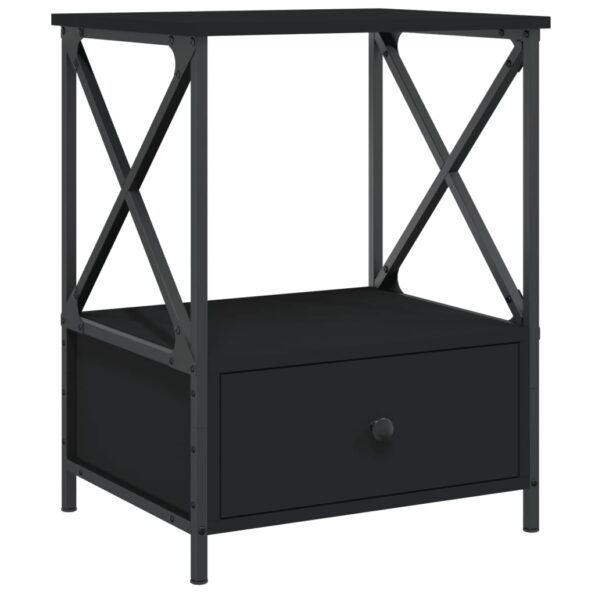 vidaXL Nočné stolíky 2 ks, čierne 50x41x65 cm, kompozitné drevo – Obrázok 5