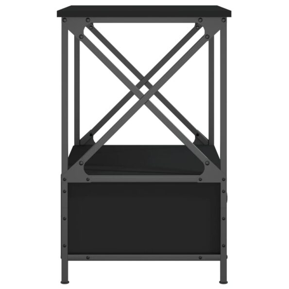 vidaXL Nočné stolíky 2 ks, čierne 50x41x65 cm, kompozitné drevo – Obrázok 8