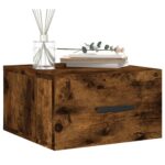 vidaXL Nástenné nočné stolíky 2 ks dymový dub 35x35x20 cm – Obrázok 3