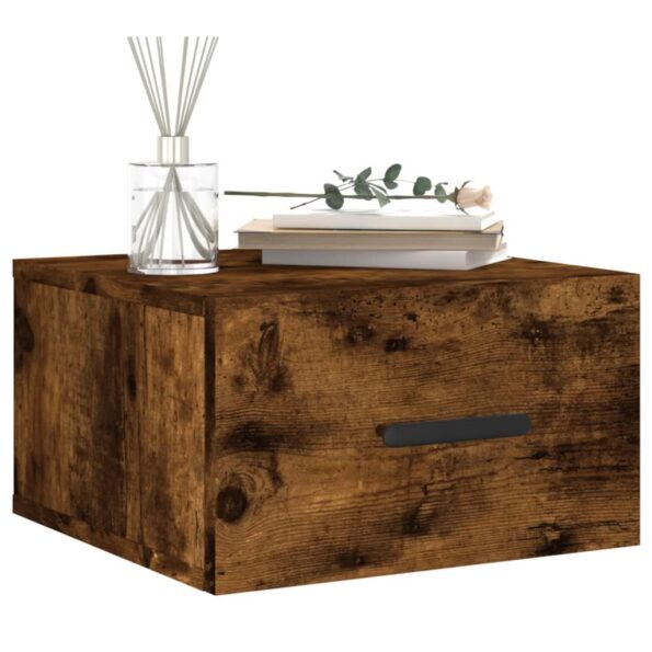 vidaXL Nástenné nočné stolíky 2 ks dymový dub 35x35x20 cm – Obrázok 3