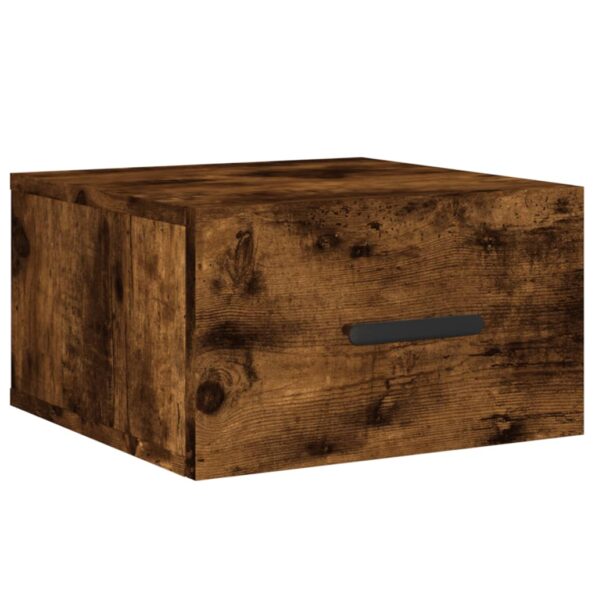 vidaXL Nástenné nočné stolíky 2 ks dymový dub 35x35x20 cm – Obrázok 5