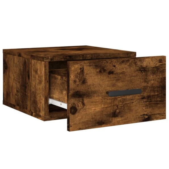 vidaXL Nástenné nočné stolíky 2 ks dymový dub 35x35x20 cm – Obrázok 7