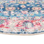 vidaXL Koberec prateľný viacfarebný Ø 120 cm – Obrázok 4