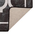 vidaXL Prateľný koberec čierno-biely 80x150 cm – Obrázok 4