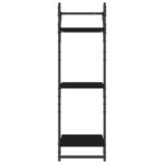 vidaXL 3-poschodové nástenné police s tyčami 2 ks čierne 30x25x100 cm – Obrázok 5