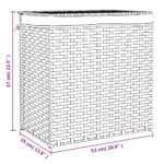 vidaXL Kôš na bielizeň s 2 priehradkami 53x35x57 cm polyratan – Obrázok 9