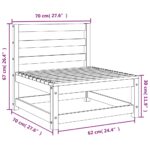 vidaXL Záhradné pohovky bez podrúčok 2 ks 70x70x67 cm masívny douglas – Obrázok 9
