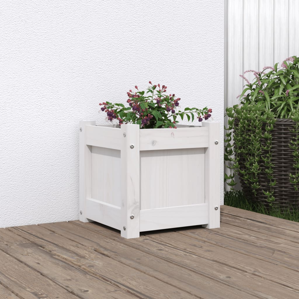VXL8721012079489_m_en_hd_1.jpg vidaXL Záhradný kvetináč biely 31x31x31 cm masívna borovica – Obrázok 1