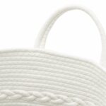 vidaXL Úložný kôš sivobiely Ø43x38 cm bavlna – Obrázok 6