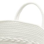 vidaXL Úložný kôš sivobiely Ø43x38 cm bavlna – Obrázok 6