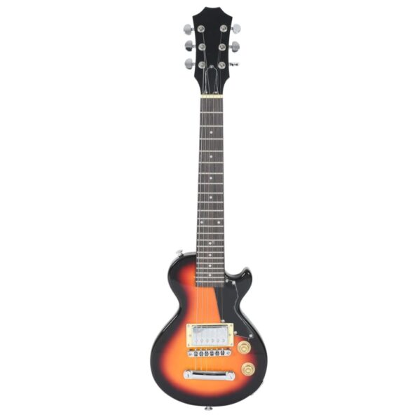 vidaXL Elektrická gitara pre deti s taškou hnedo-čierna 3/4 30" – Obrázok 3