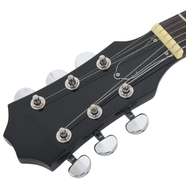 vidaXL Elektrická gitara pre deti s taškou hnedo-čierna 3/4 30" – Obrázok 8