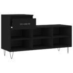 vidaXL Botník čierny 102x36x60 cm spracované drevo – Obrázok 6