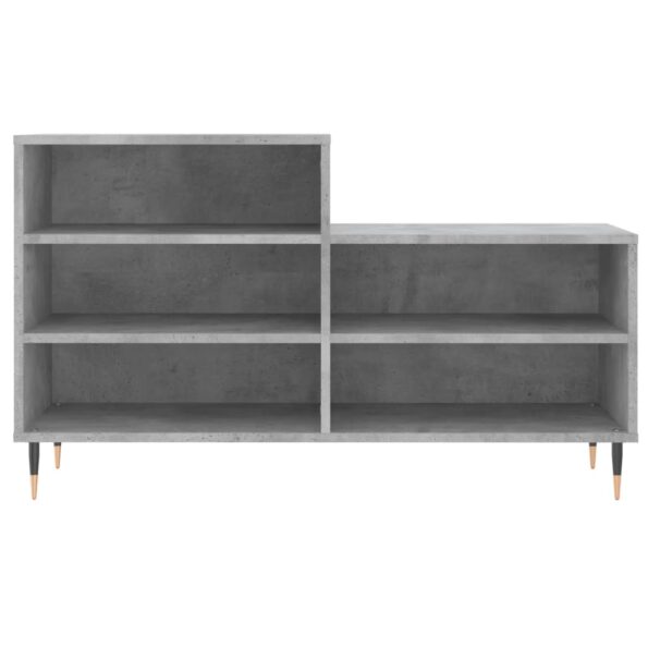 vidaXL Botník betónovo sivý 102x36x60 cm spracované drevo – Obrázok 4