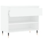 vidaXL Botník biely 70x36x60 cm spracované drevo – Obrázok 5